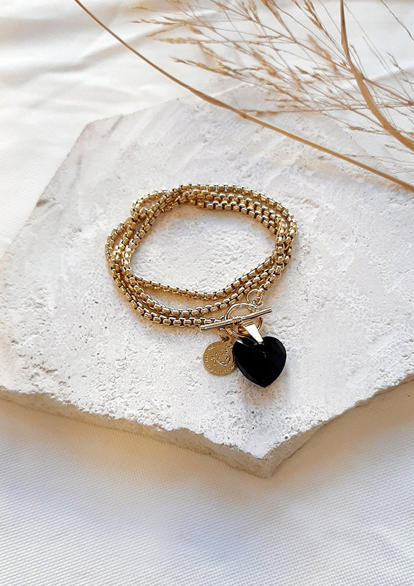 שרשרת-תליון-צ'ארם-לב-גלאם-זהב-1