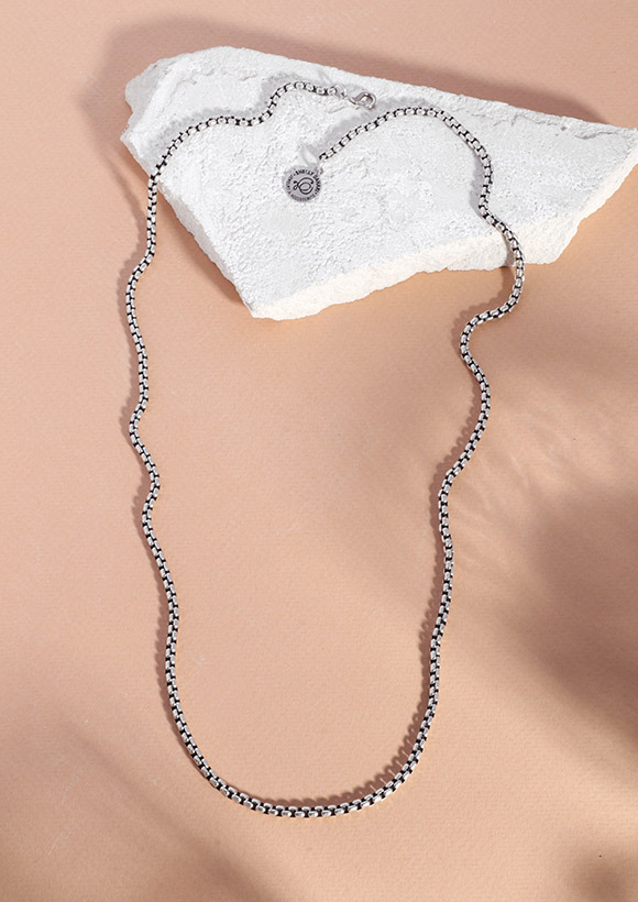 שרשרת-בוקס-3-Basic-ארוכה-כסף