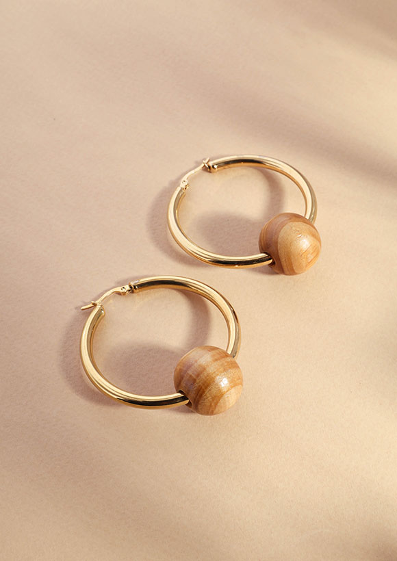 עגילי SAFARI וודי