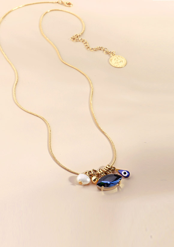 שרשרת Jeans עין כחולה