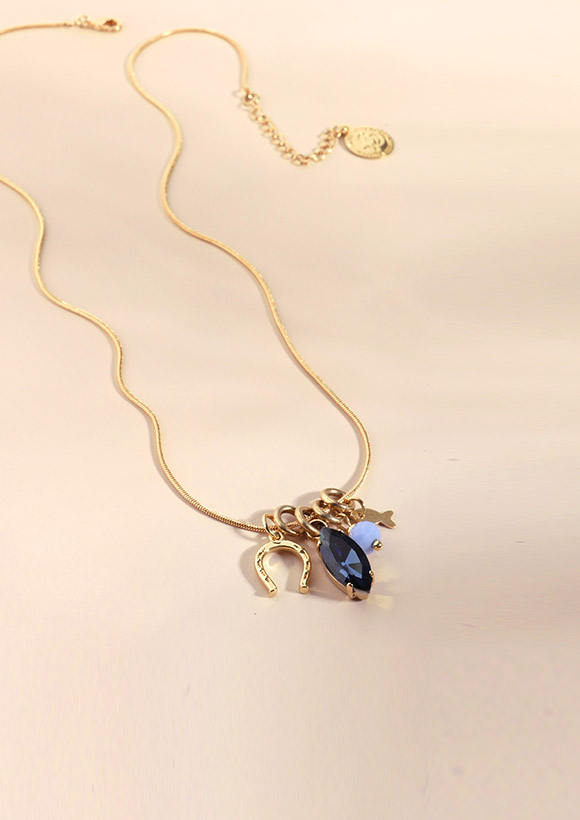 שרשרת JEANS צ'ארמס מזלות | כחול