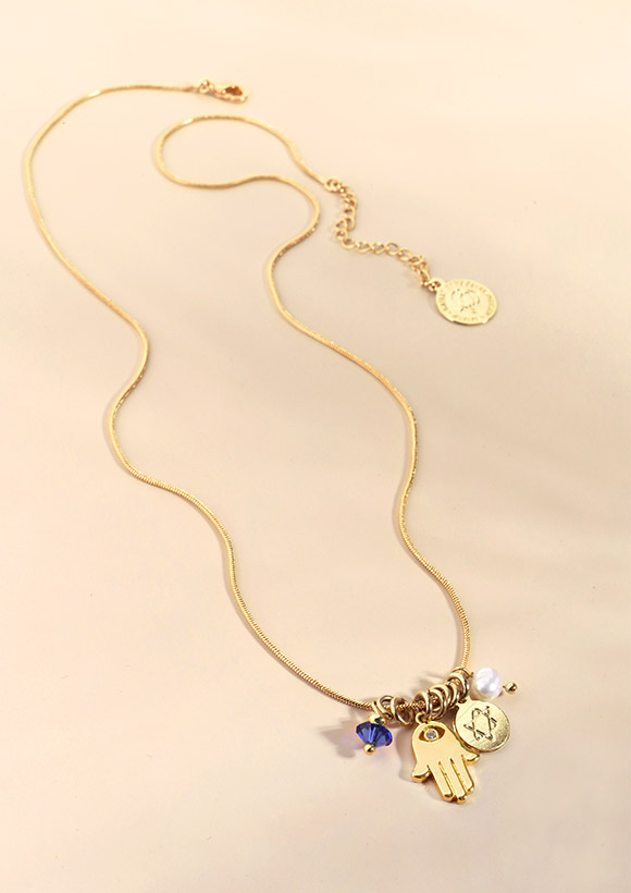 שרשרת צ'ארמס lucky star |זהב