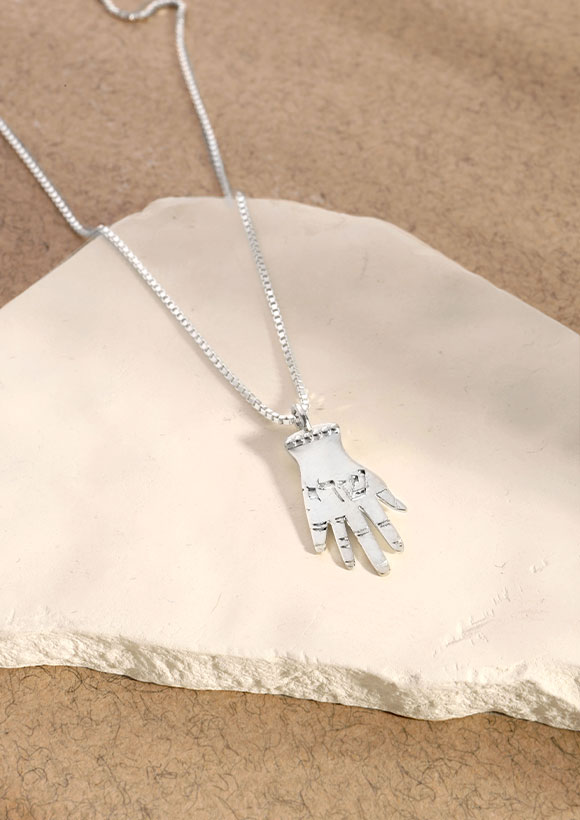 שרשרת תליון חמסה כסף 925