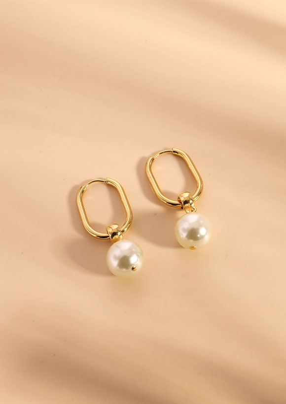 עגילי Lover פנינה